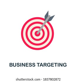 Icono de Destinatarios empresariales. Elemento sencillo de la colección de motivaciones empresariales. Icono de Creative Business Target para el diseño web, plantillas, infografías y más