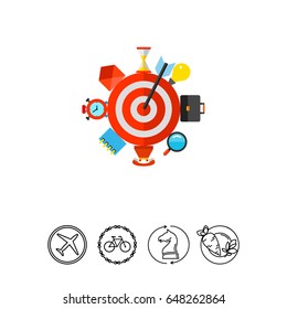 Business targeting vector icon