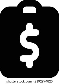 Business task duotone bold icon