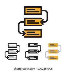 Business Task icon with 4 different styles. Filled, outline, glyph and line colored.