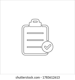 Business task icon (vector illustration)