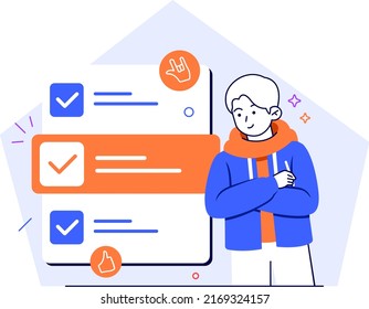 Business Task list Concept Illustration