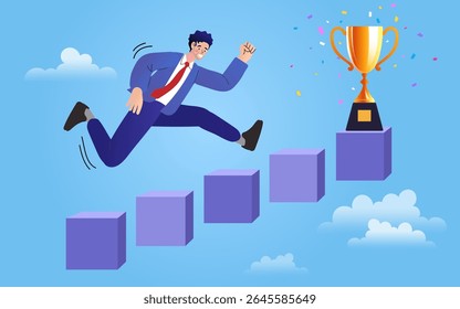 Realizações da equipe de negócios. Receba premiações e comemore. sucesso, liderança, prêmios. fluxo de trabalho para o sucesso. etapas de planejamento ou progresso de negócios. estratégia ou público-alvo. direcionamento, público-alvo, foco