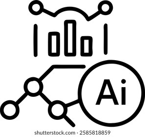 Business team analyzing AI powered financial forecasting tools in close up copy space concept as Business team analyzes AI powered financial forecasting tools in a close up shot showcasing intelligent