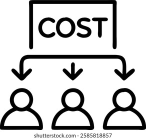 Business team analyzing cost benefit ratios in collaborative workspace copy space concept as A business team analyzes cost benefit ratios in a collaborative workspace focusing on balancing marginal co