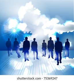 business team background