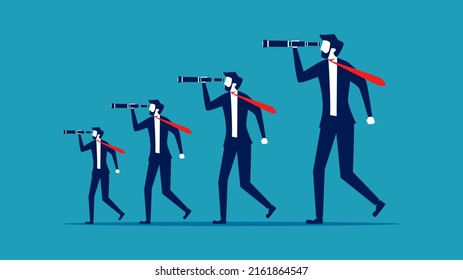 Business team. Brainstorming and combining multiple professional colleagues. business concept vector illustration