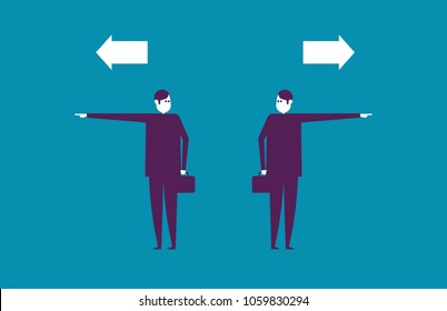 Business team and choice. Vector illustration business concept.