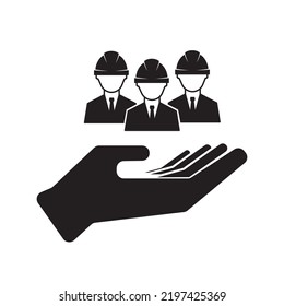 equipo de negocios, colegas. equipo de ingenieros. concepto de negocio. vector modificable.
