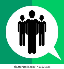 Business team concept icon