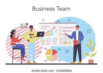 Business team concept. Idea of strategy and achievement in teamwork