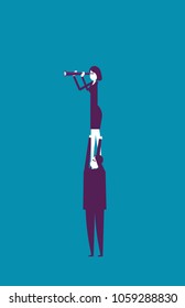 Business team of cooperation. Vector illustration business concept