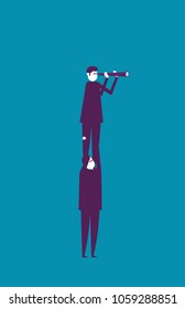 Business team of cooperation. Vector illustration business concept