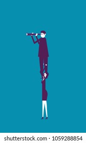 Business team of cooperation. Vector illustration business concept