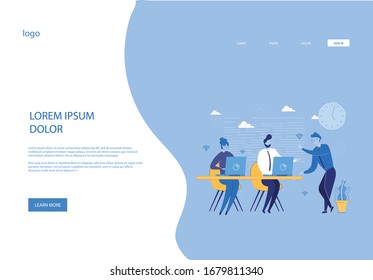 Business Team Cooperation and Working Process. People Cartoon Characters Exchanging Opinions, New Original Ideas and Creative Thoughts. Effective Successful Team Working. Flat Vector Illustration.