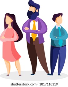 Business team flat design concept