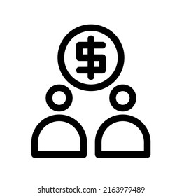 business team icon or logo isolated sign symbol vector illustration - high quality black style vector icons
