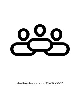 business team icon or logo isolated sign symbol vector illustration - high quality black style vector icons
