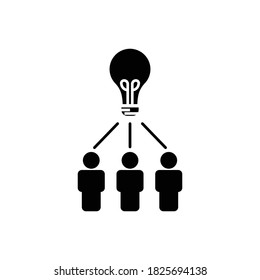 Business team icon. business network idea icon. Design template vector