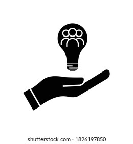 Business team icon. business network idea icon. Design template vector