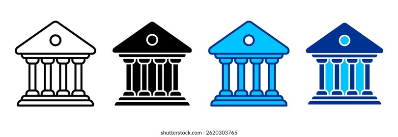 Business Team Icon Set Multiple Style Vector Illustration