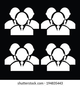 Business team Icon- Vector