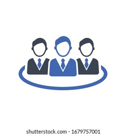 Business Team Icon, vector graphics