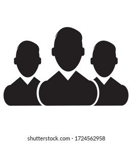 Business team icon. vector graphics