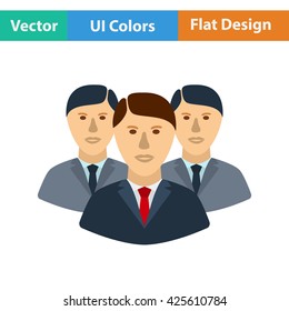 Business team icon. Vector illustration.