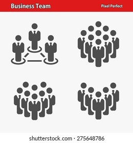 Business Team Icons. Professional, pixel perfect icons optimized for both large and small resolutions. EPS 8 format. Designed at 32 x 32 pixels.