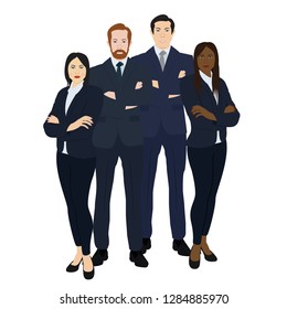 Business team illustration. Vector.