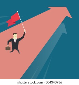 Business team leader - Vector