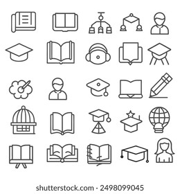 Business Team - line vector icon set. Pixel perfect. Editable stroke. The set includes a Organized Group, Group Of People, Team, Coworkers, Diversity, Team Building, Handshake, Jigsaw Piece, Meeting, 