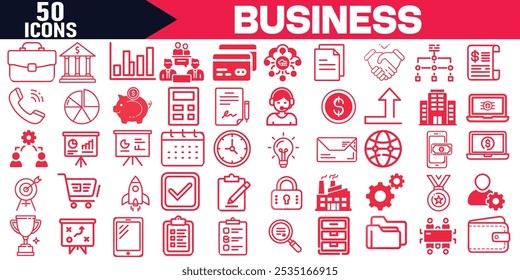Business Team Line Vetor Icon Set Pixel Perfect, Ícones editáveis do traçado para grupo, equipe, colegas