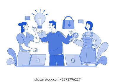 El Equipo De Negocios Busca Una Solución Para Resolver El Problema.