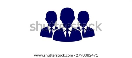Business Team Management icon. Flat Icon, leadership, teamwork, employees, corporate structure, organization, workforce, administration, company growth