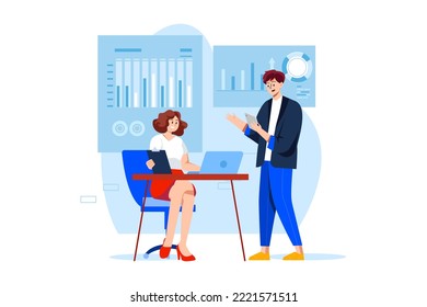 Business team managing task schedule