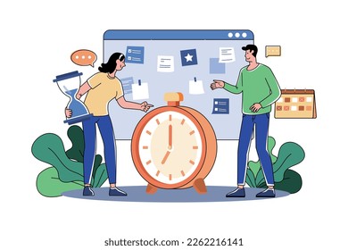 Programa de tareas de administración de equipo de negocios