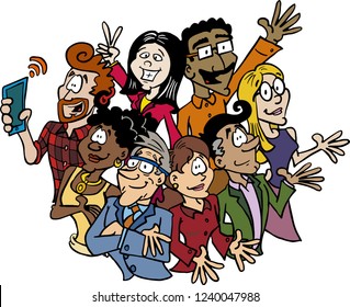 A business team with multicultural diversity