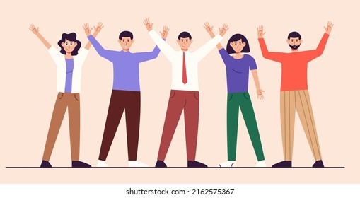Equipo de negocios. Trabajador de oficina a la moda. La gente sonríe. Carácter de trabajador de Office. Ilustración del vector