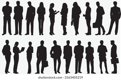 Business Team. Business people team on isolated white background. 