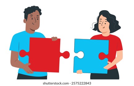 business team with puzzle deisgn vector
