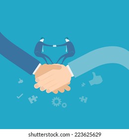 Business team shakehand 