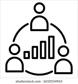Business Team Simple Icon Vector Illustration Concept