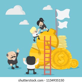 Business team of Successful Profits