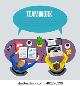 Business team and teamwork concept
