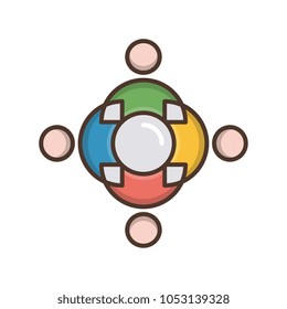 Business team vector icon