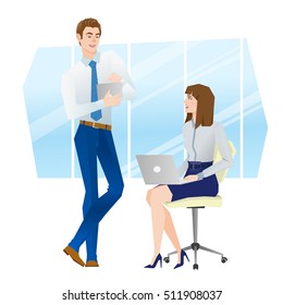 Business Team. Vector illustration