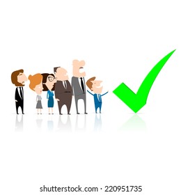 business team work and tic sing