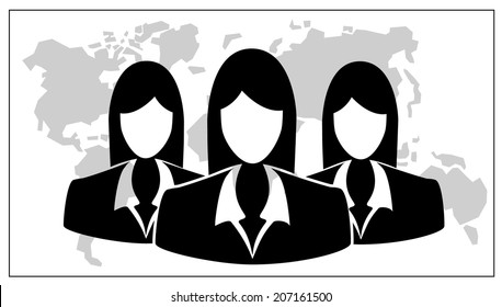 Business Team.people Icon. Vector Illustration